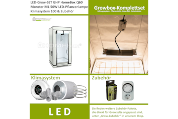 LED-Grow-Set Q60+ mit Lüftung & Lampe nach Wahl