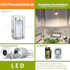 LED-Grow-Set Q60+ mit Lüftung & Lampe nach Wahl