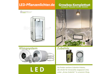 LED-Grow-Set Q60+ mit Lüftung & Lampe nach Wahl