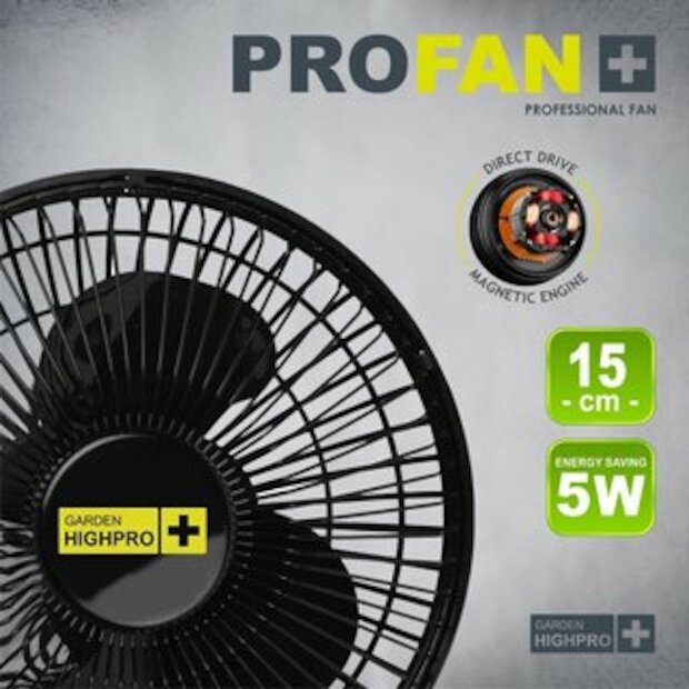 GHP Clip Fan/Clip-Ventilator ø15cm 15W