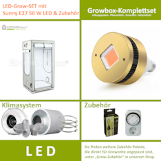 LED-Grow-Set Q100 mit Lüftung & Lampe nach Wahl